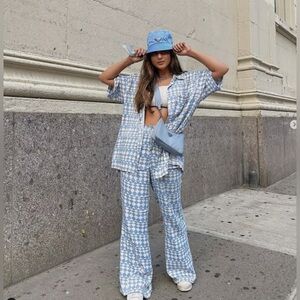 Zara silk top and bottom set